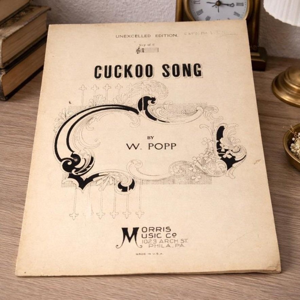 Cuckoo Song Sheet Music W Popp 1932 Vintage Piano Music